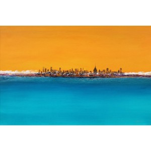 Irtiza Kazmi, 20 x 30 inches, Acrylics on Canvas, Landscape Painting, AC-IRTK-075